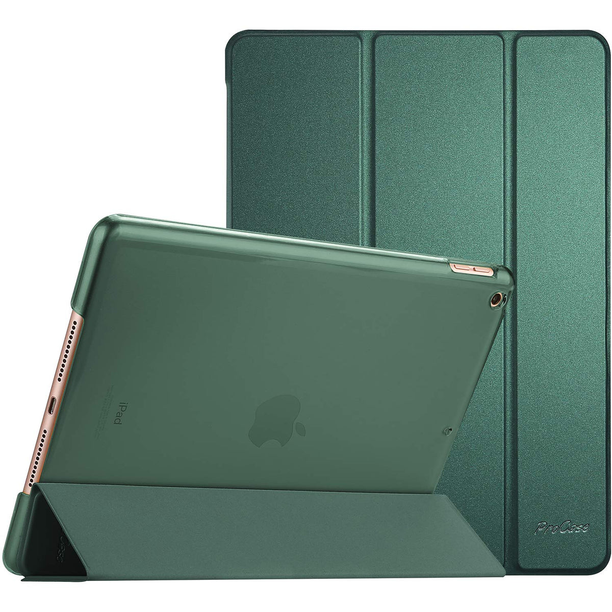 ProCase for iPad 9th Generation 2021/ iPad 8th Generation 2020/ iPad 7th Generation 2019 Case, iPad Cover 9th Generation 10.2 iPad Case -MidnightGreen