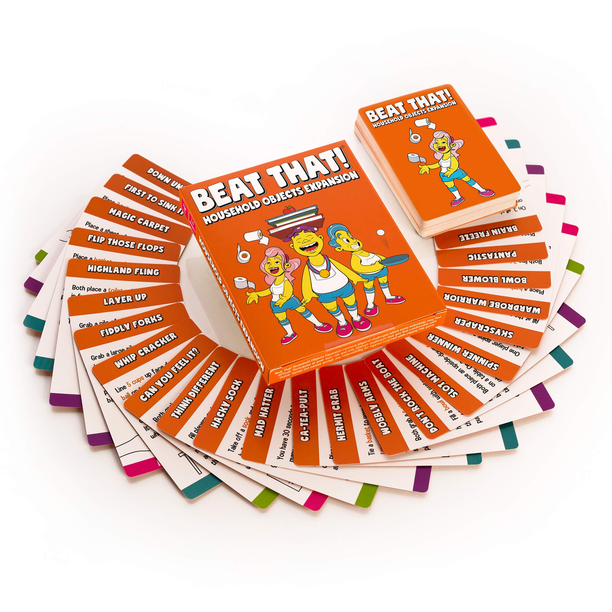 Gutter Games Beat That Household Objects Expansion - Fun Family Board Game for Kids and Adults - Great Stocking Fillers or Gift for Christmas Parties or Family Gatherings - Game Perfect for Laughs