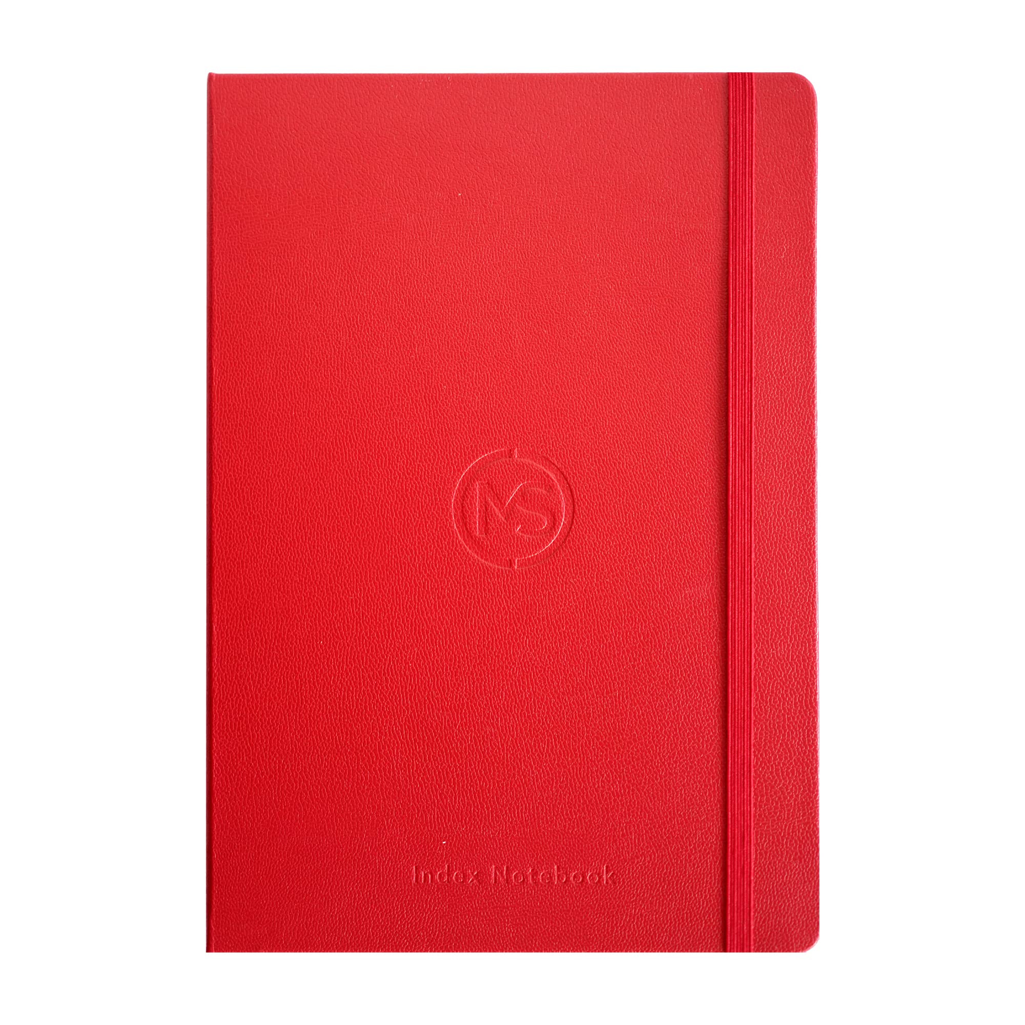 A6 Index Notebook Hardback Leatherette Cover 8mm Ruled Margin A-Z Tabs 264 Pages 100 GSM White Paper – 11 X 16 CM Index Notebook (Red)