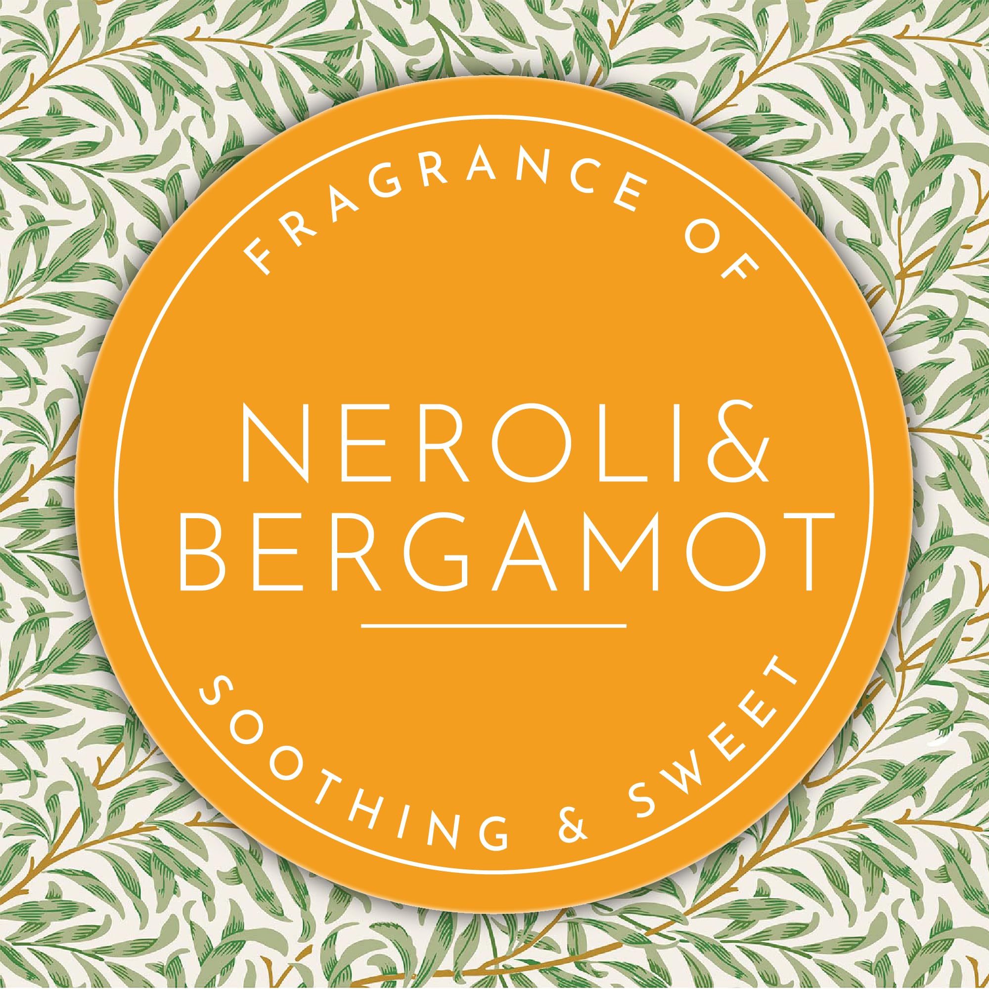 The Master Herbalist NEROLI & BERGAMOT Scented Drawer Liners in a WILLIAM MORRIS Design (FOLDED)   Pack of 5 Sheets   Contains Essential Oils