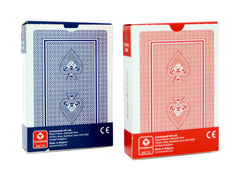 Royal Flush Poker Cards - Twin Deck Red and Blue, Professional Poker Playing Cards, Superior Linen Finish, Easy To Shuffle and Durable