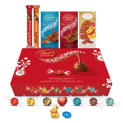 Lindt Lindor Official Easter Hamper - Chocolate Gift Box - Chocolate Truffles - Chocolates Bars and Tablets - Assorted Flavour