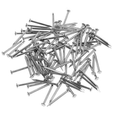 OMOTOOL 1 inches Long Brick Steel Nails (100 pcs), Galvanized Concrete Wall Nail for Hanging Pictures and Woodworking, Suit for Drywall and Pine (2.5CM)