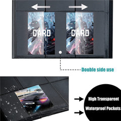 KAHEIGN 9-Pocket Trading Card Album, 432 Pockets PU Leather Card Folder Card Binder Holder Album with Elastic Strap for Pokemon Yu-Gi-Oh Sports Game Cards Collect