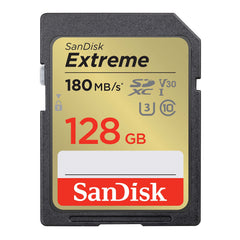 SanDisk 128GB Extreme SDXC card and RescuePro Deluxe up to 180 MB/s UHS-I Class 10 U3 V30