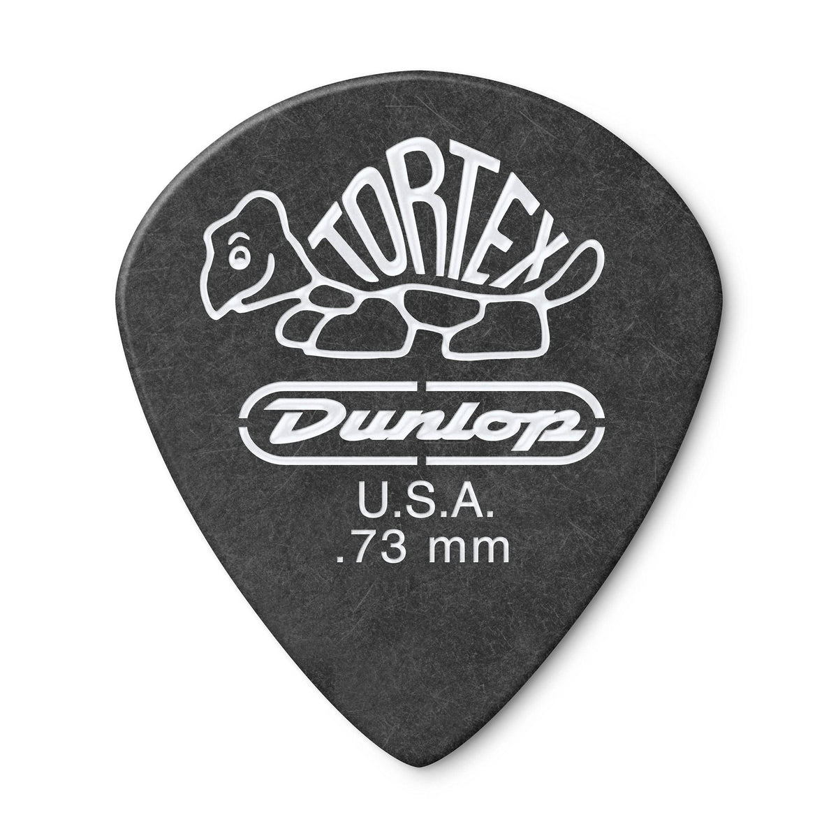 Jim Dunlop 482R.73 Guitar Picks, 0.73 mm, Pitch Black