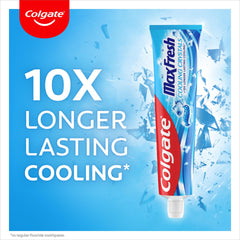 Colgate Max Fresh Toothpaste with Cooling Crystals 75ml   fresh breath toothpaste   Fresh FX technology for 10X longer lasting cooling*   helps to fight cavities   keeps teeth white