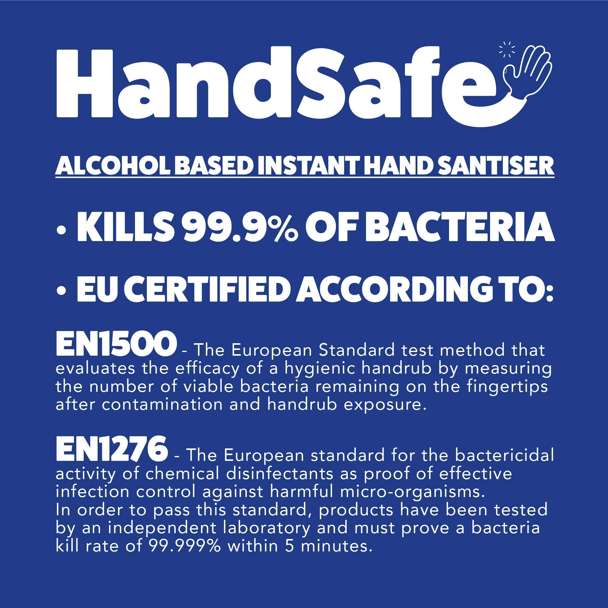 4 x 60ml Instant Hand Sanitiser Gel Flip Cap Multipack from Handsafe, Kills 99.9%and Bacteria, 62% Alcohol Based, Medical Grade, Anti Bacterial Fast Acting Formula