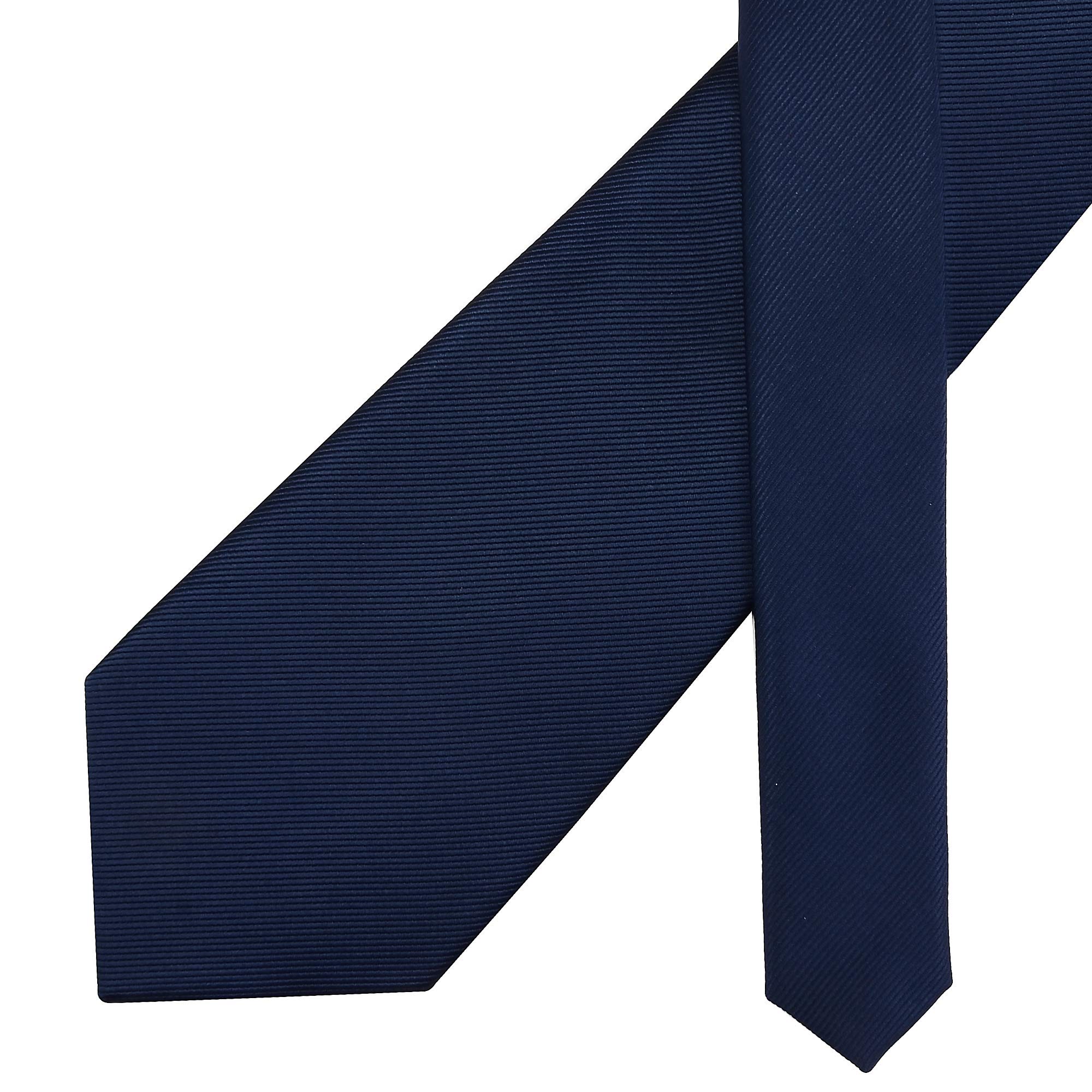 Gusleson Classic Men's Wedding Ties for Men Silk Navy Blue Tie Solid 8cm Necktie (UK0791-03)