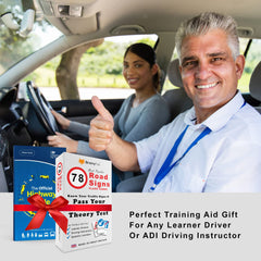 UK Driving Theory Test Kit: Includes The Highway Code 2024 UK and 78 Road Signs Flash Cards. Official DVSA & DVLA Book kit for 16th, 17th, 18th Teenage Girls & Boys Birthday Gifts