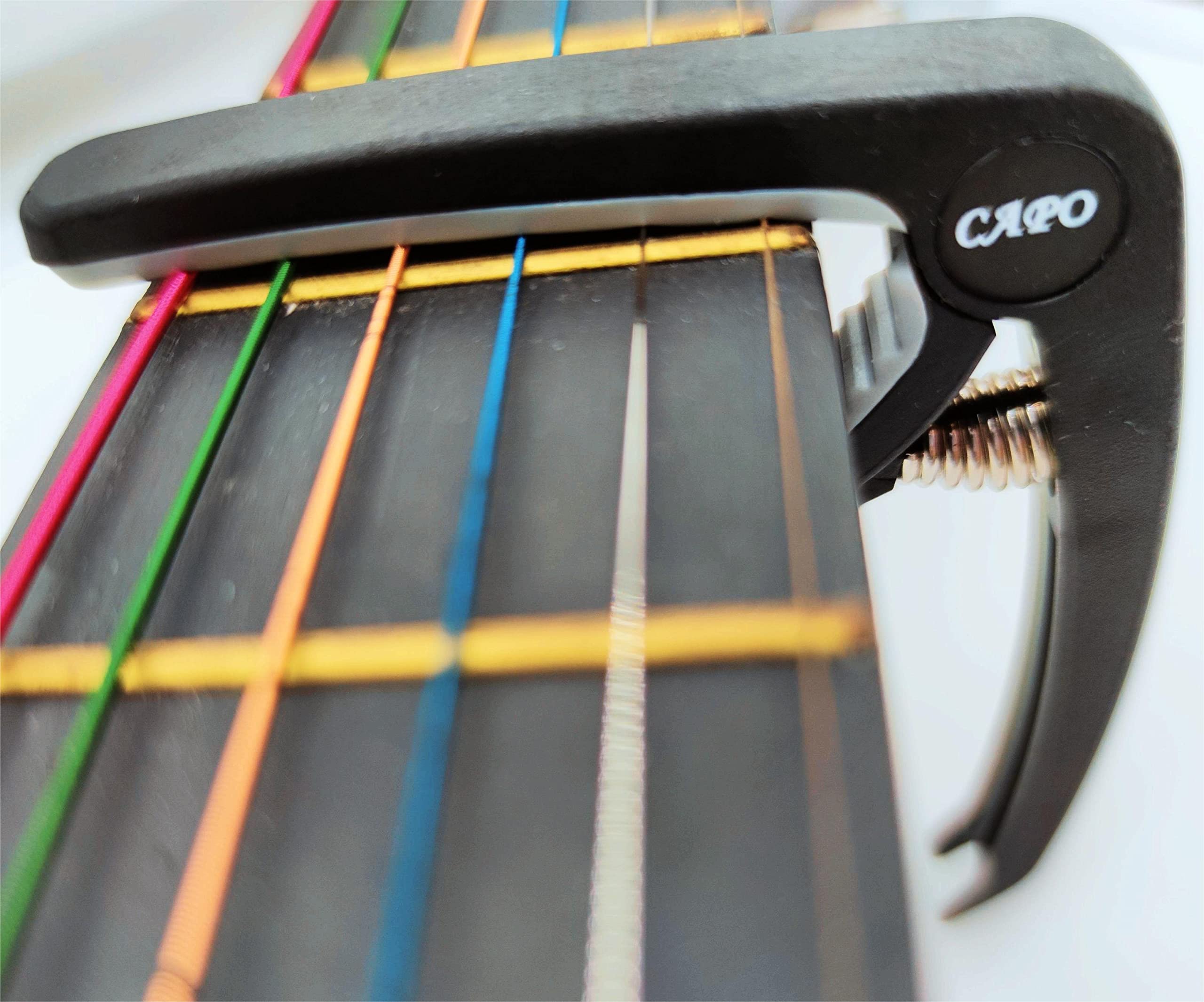 Capo,Guitar Capo, Ukulele Capo,PPpanda Trigger Capo Capotastos for Acoustic Electric Guitars and Ukulele with 6 picks