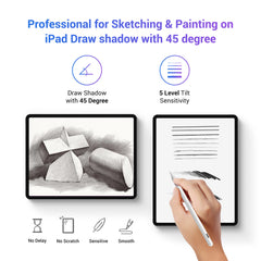 Stylus Pen for Apple iPad(2018-2023),With Tilt Sensitivity & Palm Rejection & Magnetic,Compatible iPad Pro 11/12.9(3/4/5th)/Air 3-4-5/Mini 5-6/iPad 6/7/8/9/10th Generation,Writing/Drawing Pencil