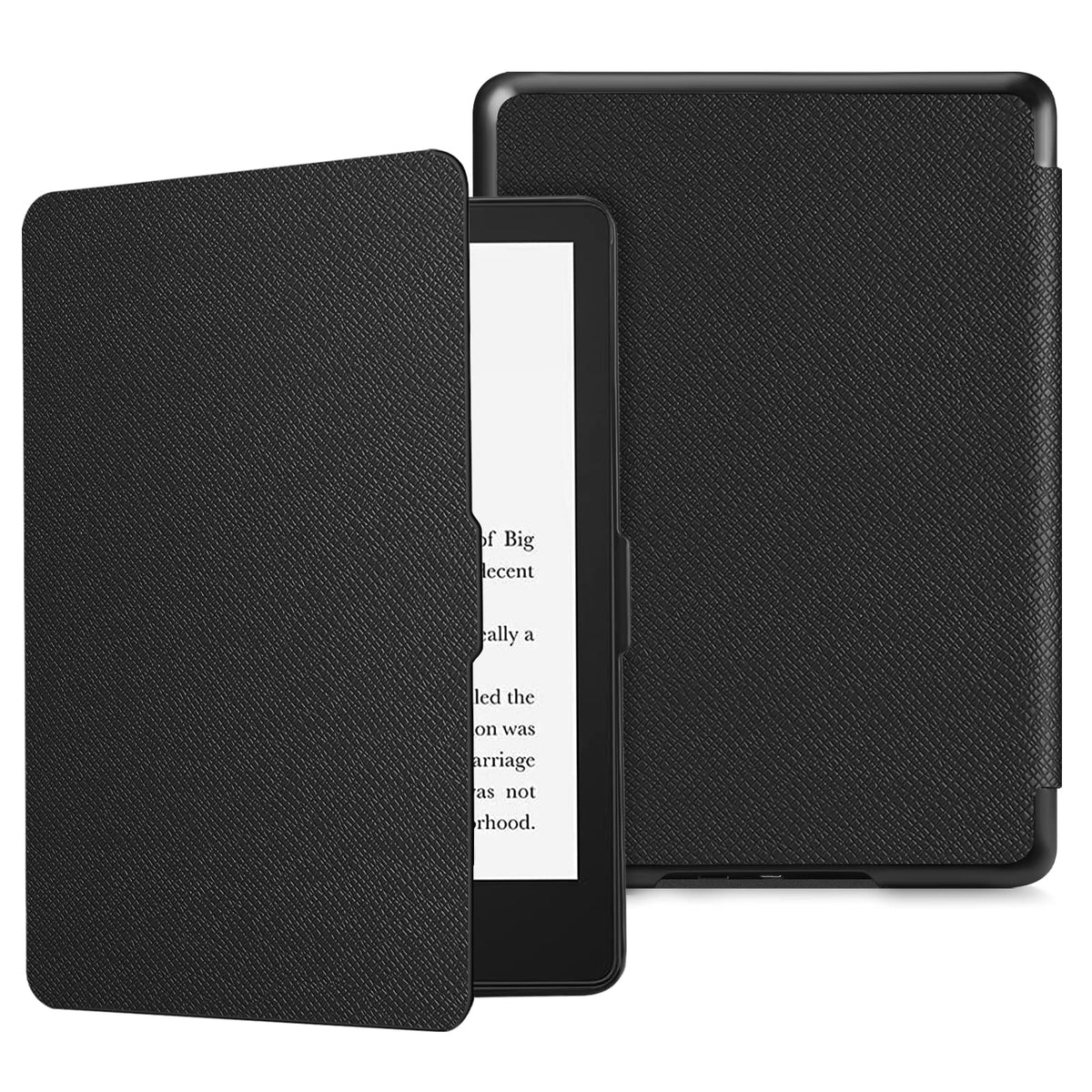 FINTIE Slimshell Case for 6.8 inches Kindle Paperwhite (11th Generation-2021) and Kindle Paperwhite Signature Edition - Premium Lightweight PU Leather Cover with Auto Sleep/Wake, Black