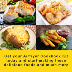 Air Fryer Recipe Book For Beginners UK - This Airfryer Cookbook Includes 2x Air Fryer Cooking Guides. Cook Healthy & Tasty Meals In Your Tefal Air Fryer, Ninja Air Fryer or Tower Air Fryer