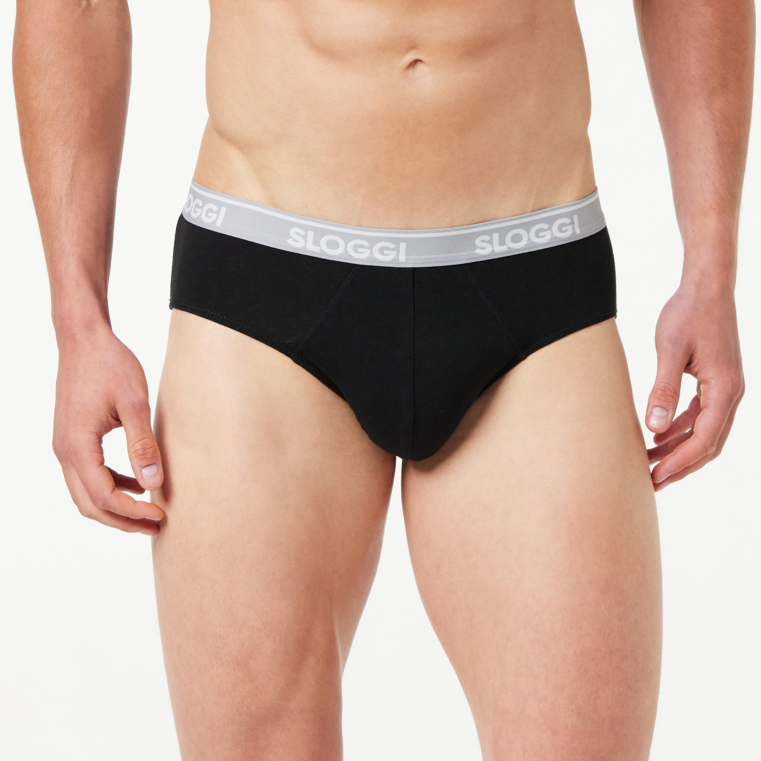 Sloggi Men's Go Abc H Midi Briefs, Black (Black 0004), XXL UK