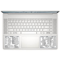 Synerlogic Windows and Word/Excel (for Windows) Quick Reference Guide Keyboard Shortcut Stickers, No-residue Vinyl (White/Large/Combo)