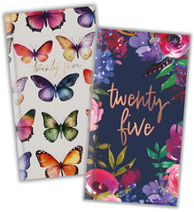 2025 Diary Slim Size Week to View Diaries Full Year Journal Calendar Planner (Butterfly)