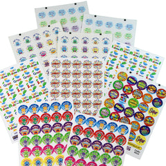 300 Mixed Scented Smelly Well Done Great Brilliant Youre A Star Motivational Childrens Pupils Teachers School Praise Reward Stickers Value Pack 25mm Primary Teaching Services