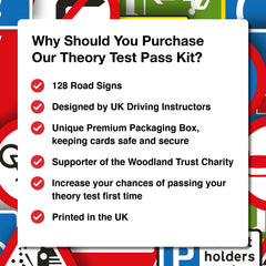 Theory Test Experts 128 Road Signs Flash Cards 2024 UK - Driving Instructor Approved - Driving Test Gifts For Teenage Boys & Girls 16-18 Years - Learner Driver Gifts 17th Birthday