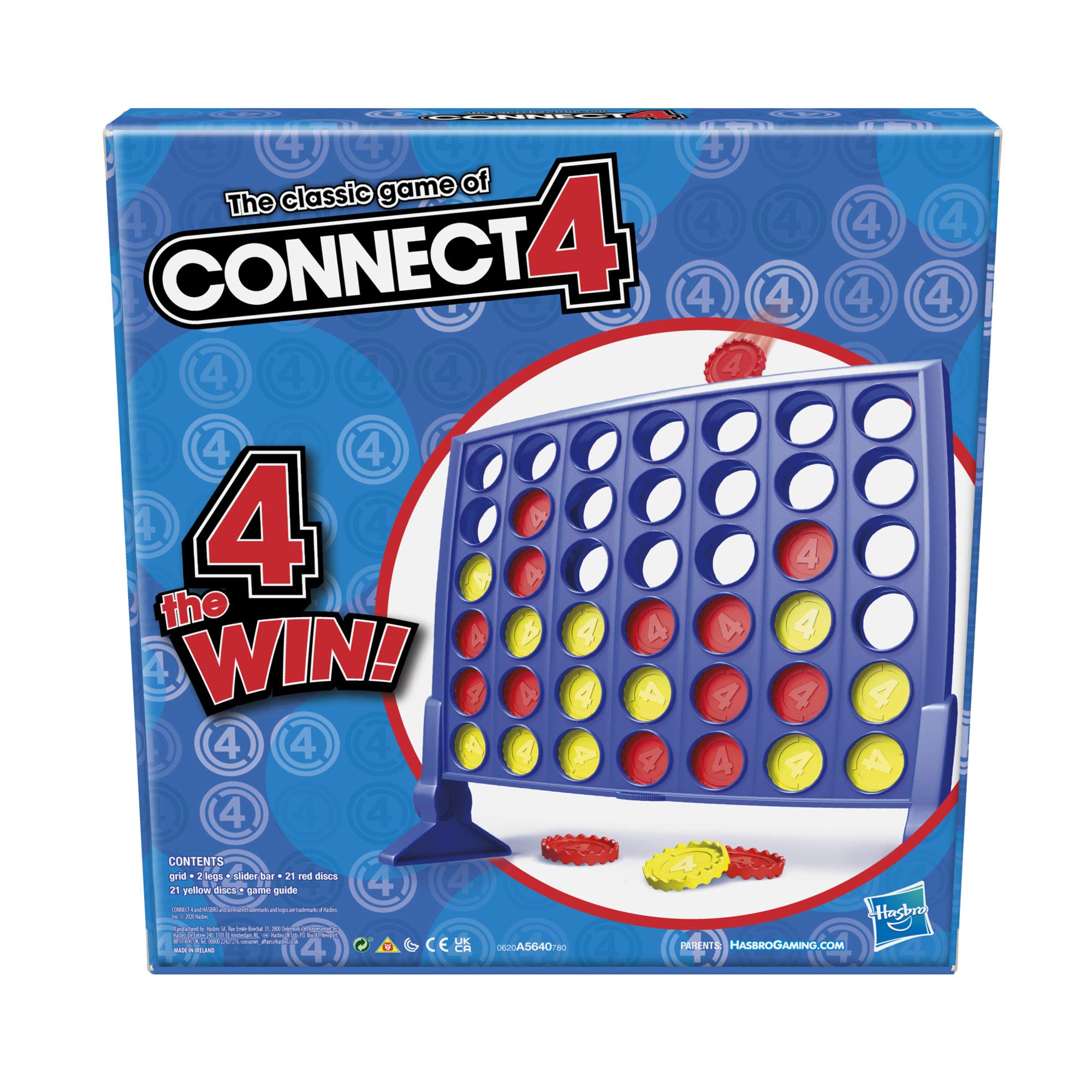 The Classic Game of Connect 4 Strategy Board Game for Kids; 2 Player ; 4 in a Row; Kids Gifts (Pack of 2)