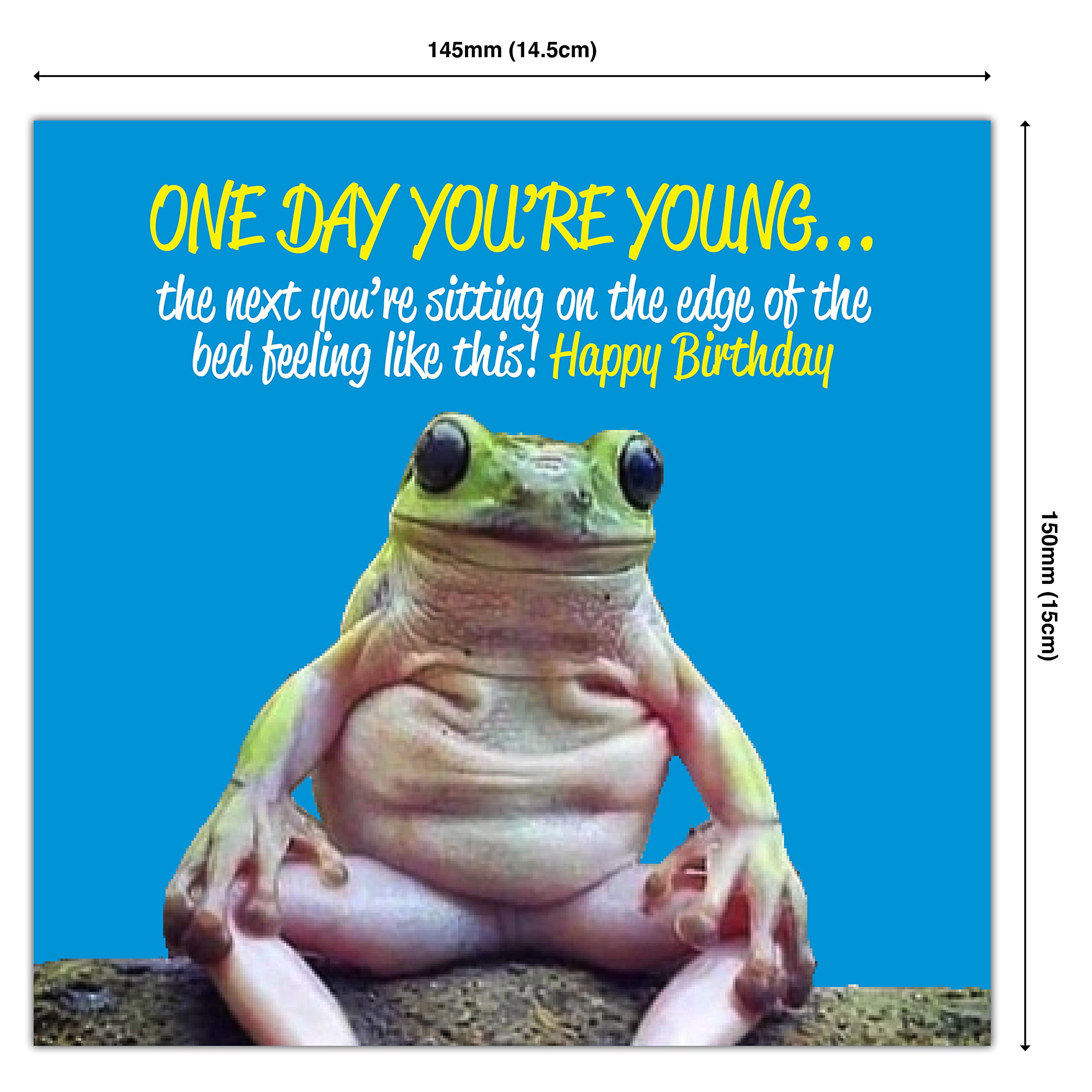 Punkcards - Funny Birthday Cards for Men - 'One Day You’re Young.' - Best Friend Birthday Card - Birthday Card Friend Female - Special Friend Birthday Card