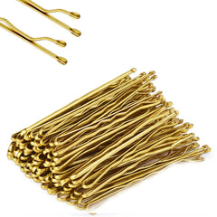 Blonde Hair Pins 100 Pcs Bobby Pins Blonde Hair Grips Kirby Grips Hair Pins for Buns, Bun Pins with Box Great Hair Grips for Thick Hair grips blonde (5cm)…