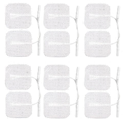 12 x Tens Electrodes pads,Electrode replacements (3 PACKS OF 4), Back, Hip, Leg, Labour pain relief 2 inches x 2 inches 5x5cm 50x50mm ELLE, Femme. Lady, Boots, Babi, Obi, Lloyds and Neurotrac