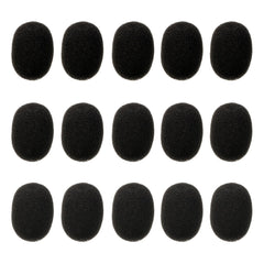 Lapel Headset Microphone Windscreens, Foam Microphone Covers, Mini Size, 15 Pack