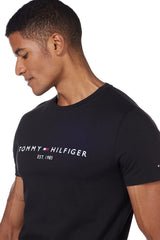 Tommy Hilfiger Men's Tommy Logo Tee T-Shirt, Putting Green, XS