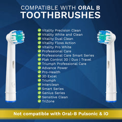 Aster Replacement Electric Toothbrush Heads, Compatible with Braun Oral B Toothbrush Heads, 16 Pack of Compatible Oral B Toothbrush Head