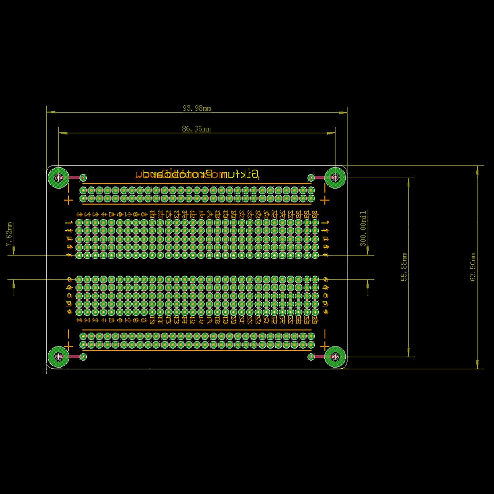 Gikfun Solder-able Breadboard Gold Plated Finish Proto Board PCB DIY Kit for Arduino (Pack of 5PCS) GK1007U