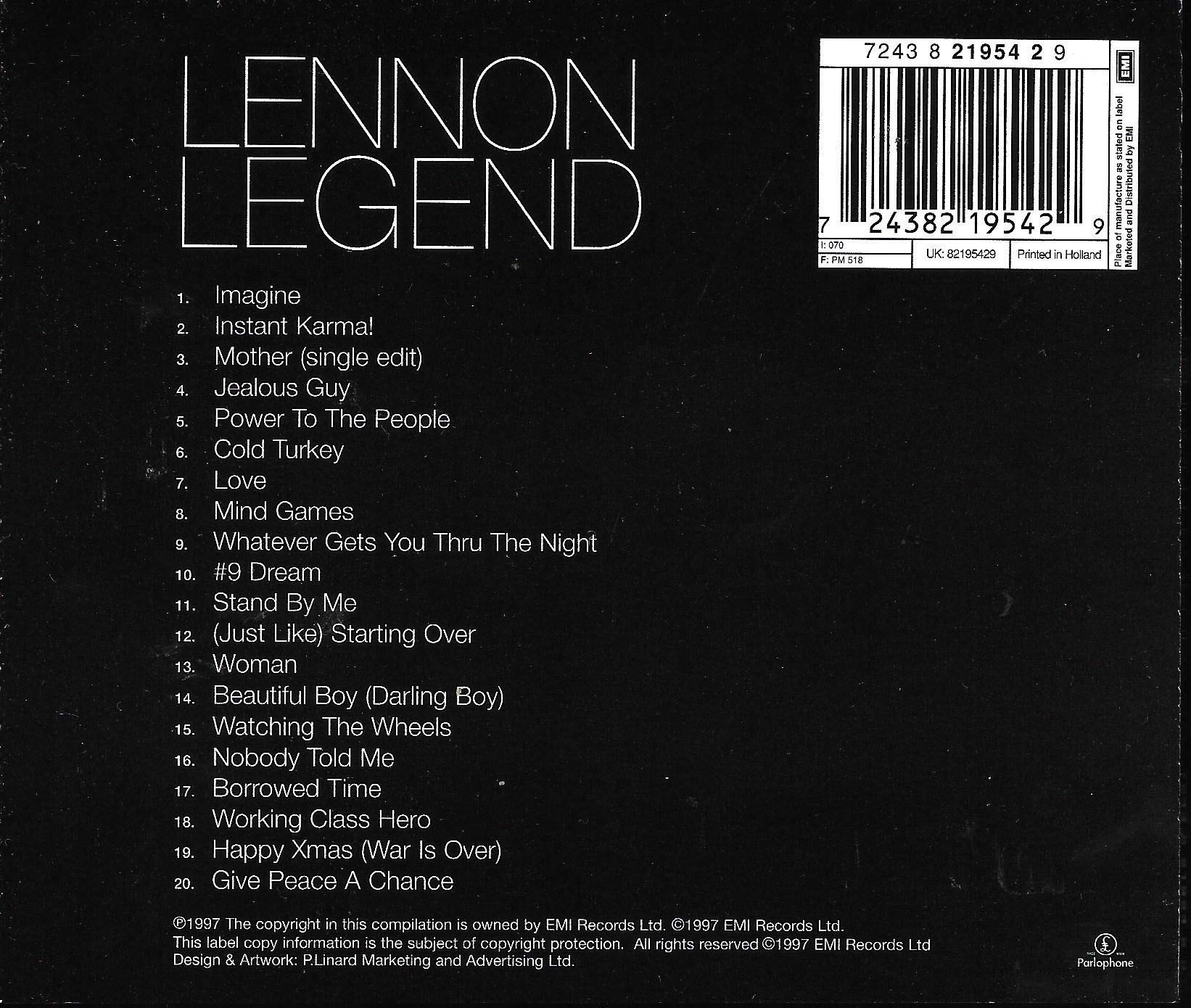 Lennon Legend: The Very Best Of John Lennon