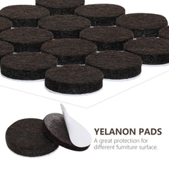 Yelanon Felt Furniture Pads -182 Pcs Furniture Pads Self Adhesive, Felt Chair Pads, Anti Scratch Floor Protectors for Furniture Feet Chair Legs, Furniture Felt Pads for Hardwoods Floors, Mixed Color