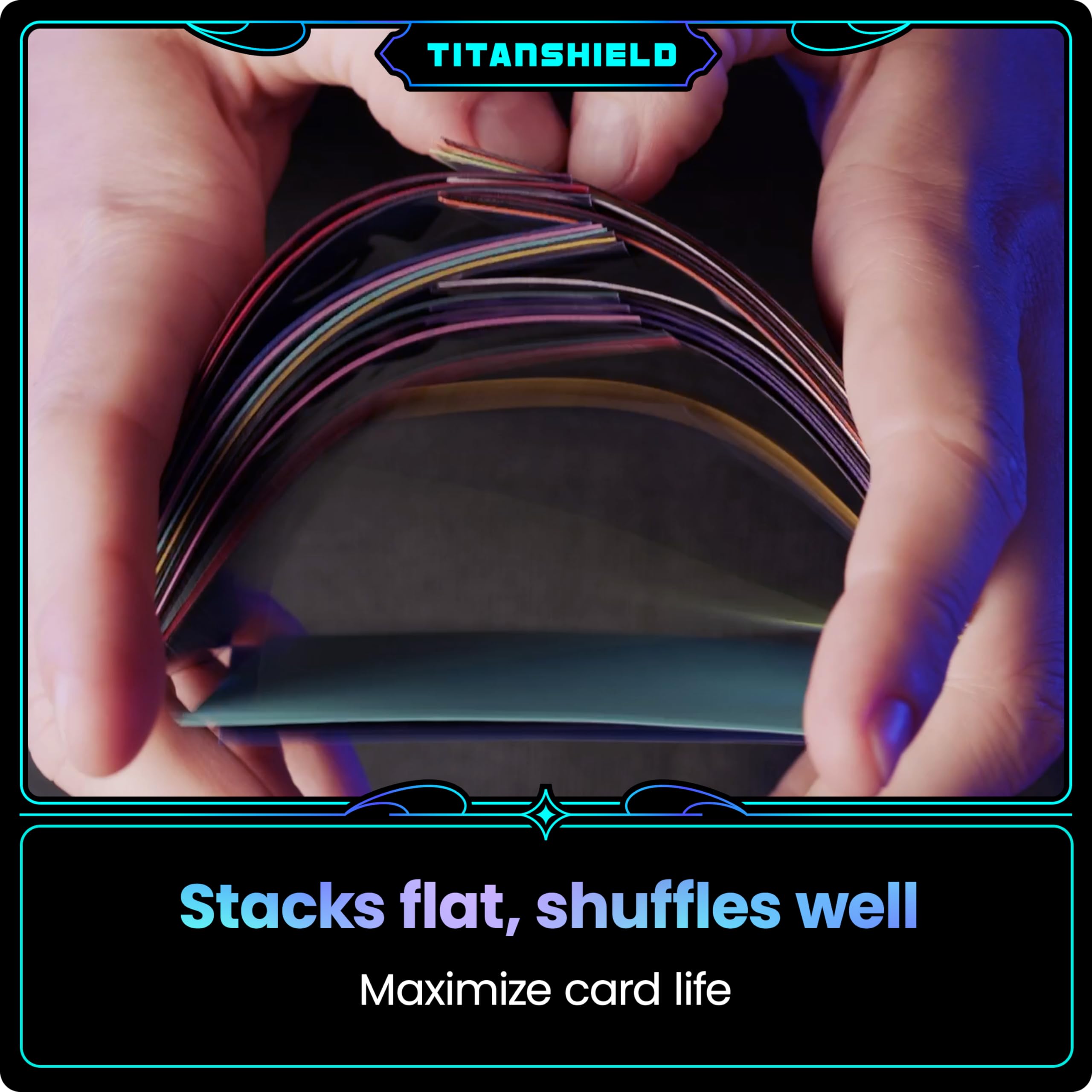 TitanShield (150 Sleeves/Turquoise Standard Size Board Game Trading Card Sleeves Deck Protector for MTG, Dropmix