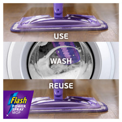 Flash Power Spray Mop Microfibre Cloth - Washable & Reuseable Microfibre Pad For Any Type of Floor