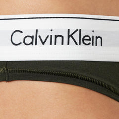 Calvin Klein Women's Bikini 0000F3787E Panties, Green (Field Olive), XL