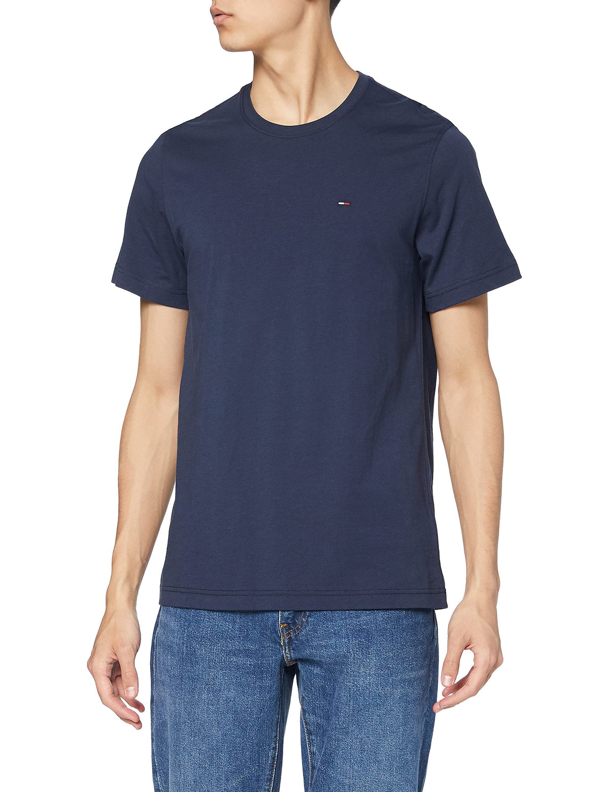 Tommy Jeans Men's Original Jersey T-Shirt, Blue (Black Iris 002), S