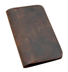 Leather Cover for Field Notes Moleskine Cahier Pocket Journal Handmade Vintage Leather Cover diary 3.5 inches x 5.5 inches Notebooks (Brown)