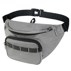 MAVHVAM Bumbags for Ladies Fanny Packs for Men Running Bag with Zipper Fashion Waist Packs Chest Cross Body Sling Bag Bum Bags for Hip Workout Travel Hiking Cycling Casual Dark Gray