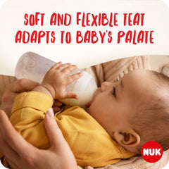 NUK Perfect Match Baby Bottle Teats   6and Months   Adapts to Baby's Palate   Anti Colic Vent   BPA-Free   Universal Silicone Teat for Bottles   2 Count