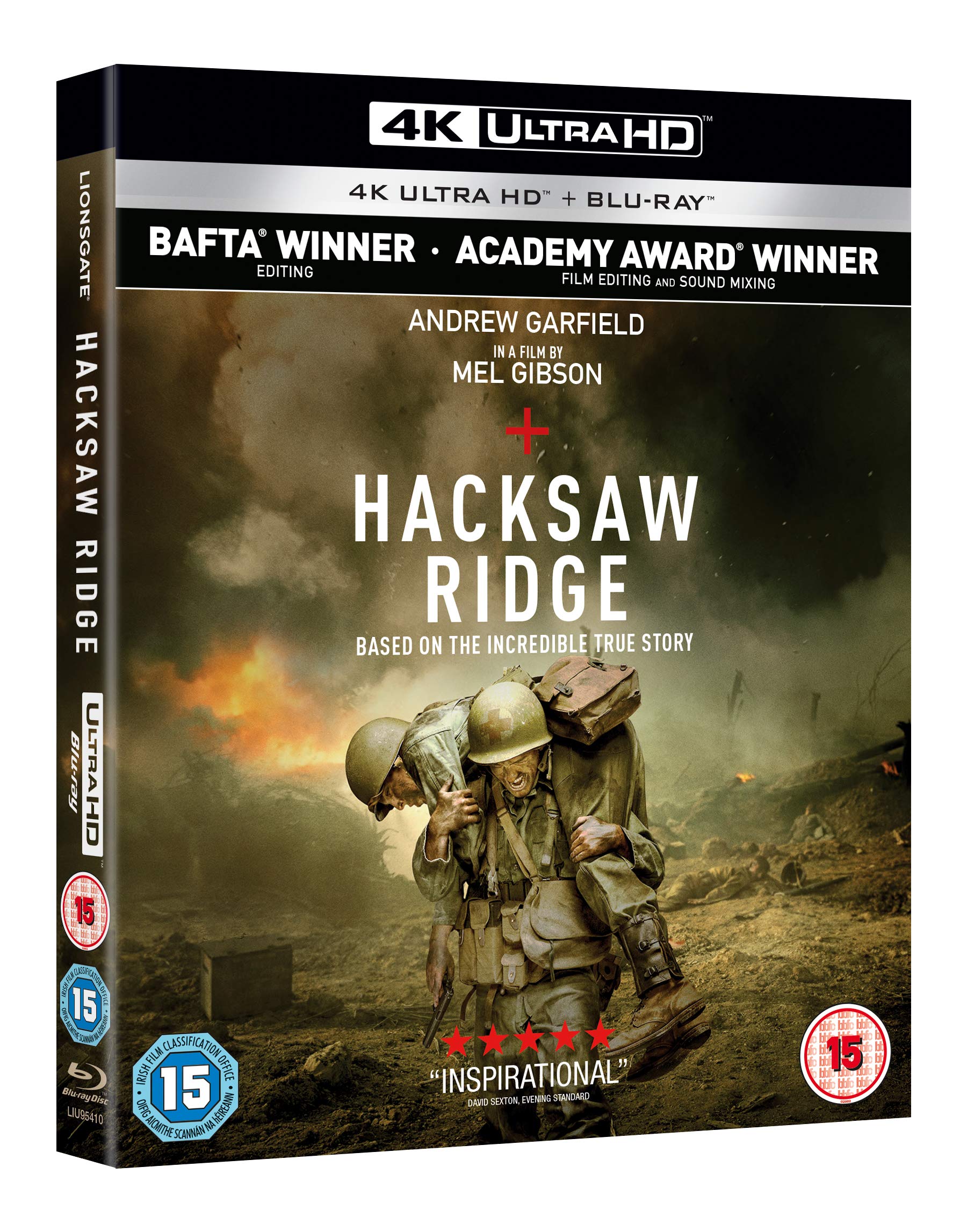 Hacksaw Ridge 4k Ultra-HD BD [Blu-ray] [2018]