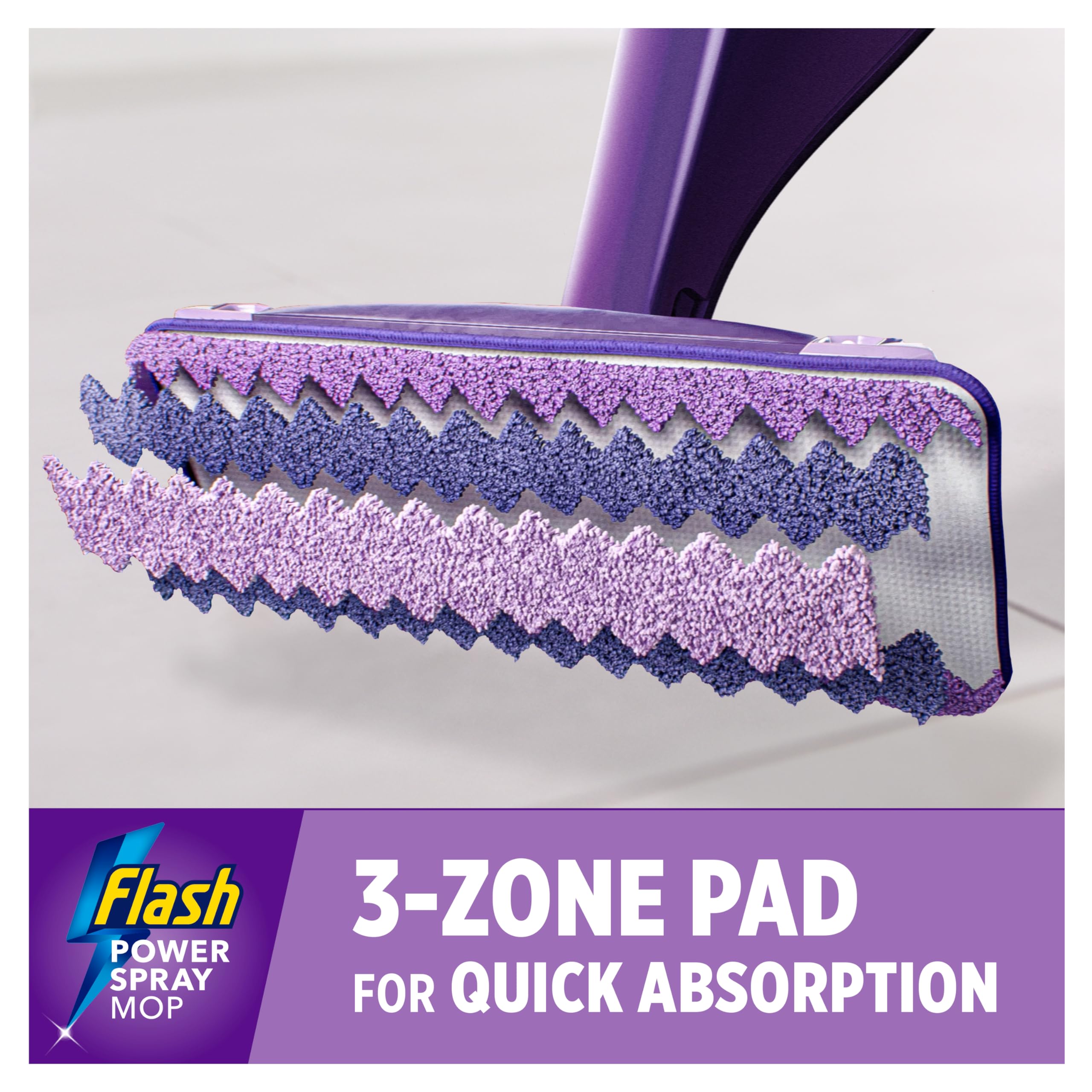 Flash Power Spray Mop Microfibre Cloth - Washable & Reuseable Microfibre Pad For Any Type of Floor