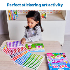 Skillmatics Art Activity - Dot It Unicorns & Princesses, No Mess Sticker Art for Kids, Craft Kits, DIY Activity, Gifts for Boys & Girls Ages 3, 4, 5, 6, 7, Travel Toys for Toddlers