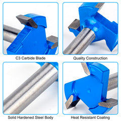 CNC Spoilboard Surfacing Router Bit, 6mm Shank 25mm Cutting Diameter, Slab Flattening Router Bit Planing Bit Wood Planing Bit Dado Planer Bit for Woodworking