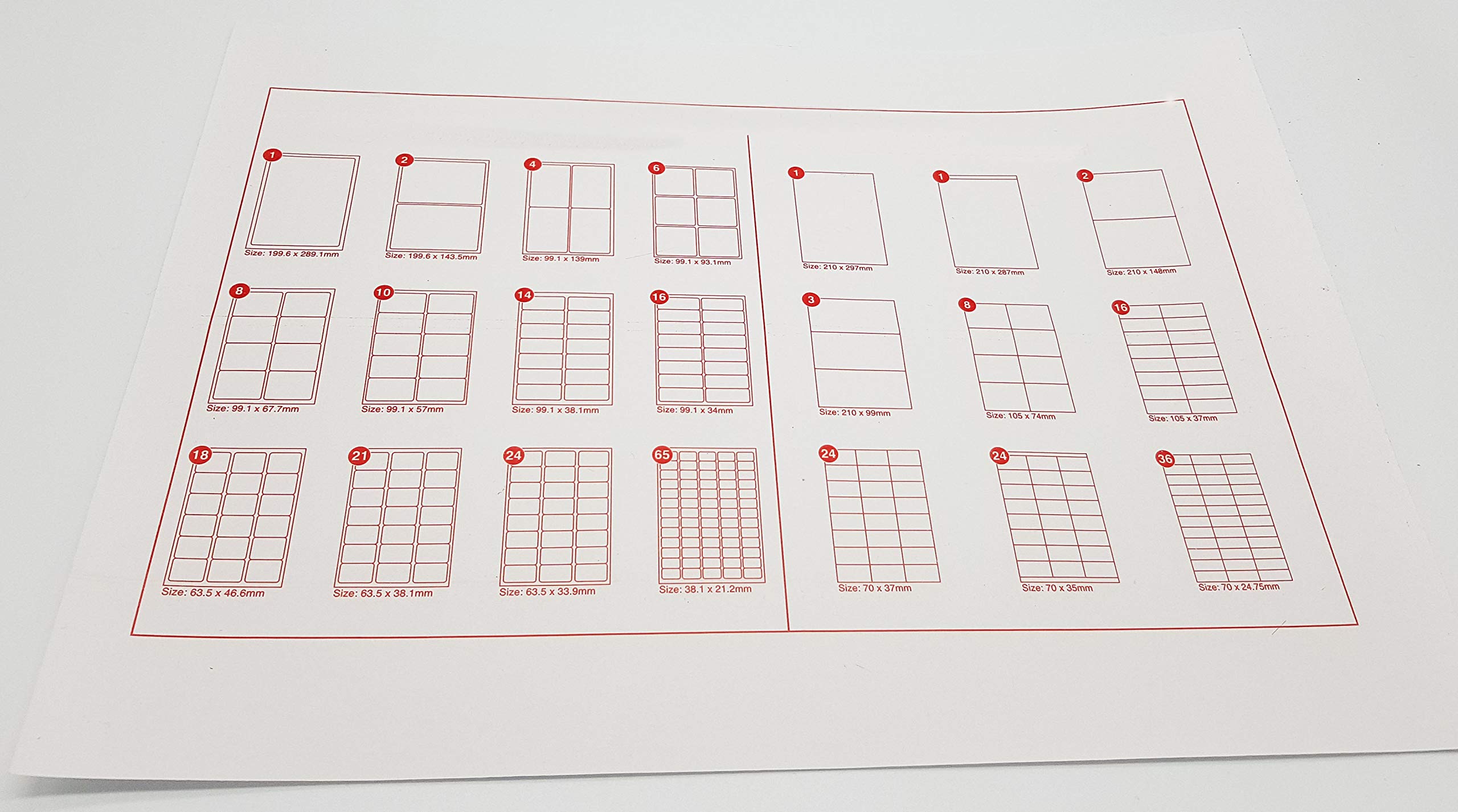 4 Labels per A4 Sheet, 100 Sheets 400 Labels Total, Self Adhesive Address Mailing Printer Labels–Compatible with Inkjet and Laser Printers – Printable Sticky Sheet Labels