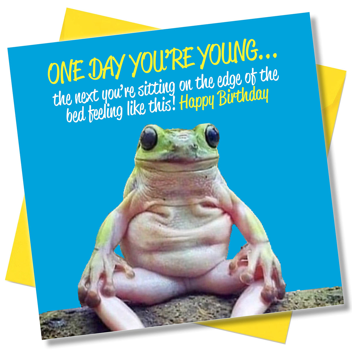 Punkcards - Funny Birthday Cards for Men - 'One Day You’re Young.' - Best Friend Birthday Card - Birthday Card Friend Female - Special Friend Birthday Card