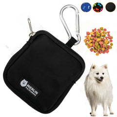 Small Dog Treat Bag, Dog Treat Training Pouch Bag, Pocket Size Travel Dog Walking Bag, Dog Walk Treats Pouch, Dog Treat Pouch, Pet Bag For Lead Treats, Pet Treat Pouch For Training (Pawprint)