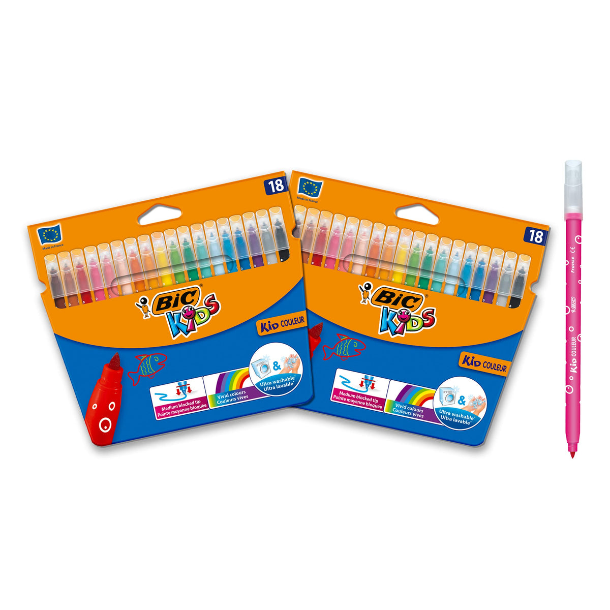 Bic 962702 Couleur Felt Tip Colouring Pen - Multi-Colour