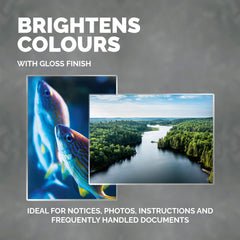 Fellowes Apex A4 Laminating Pouches, Glossy Finish, 100 Sheets - Light Duty - Ideal for Notices and Photos