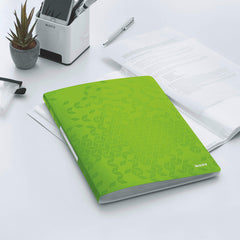 Leitz 46310054 A4 Display Book, 20 Pockets, 40 Sheet Capacity, Transparent Pockets, WOW Range, Green